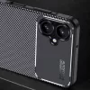 Techsuit - CarbonFiber szilikon tok - Samsung Galaxy A06 4G - Fekete