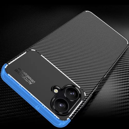Techsuit - CarbonFiber szilikon tok - Samsung Galaxy A06 4G - Fekete