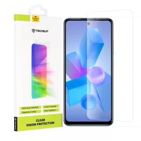  Techsuit - Clear Vision üvegfólia - Infinix Hot 40 / 40 Pro / Tecno Spark 20 Pro / Pova 5 Pro - Átlátszó