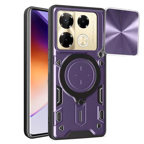 Techsuit - CamGuard Pro tok ütésálló tok - Infinix Note 40 Pro+ - Lila