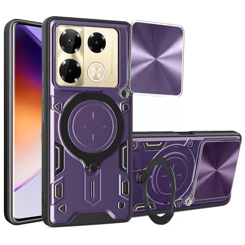 Techsuit - CamGuard Pro tok ütésálló tok - Infinix Note 40 Pro+ - Lila
