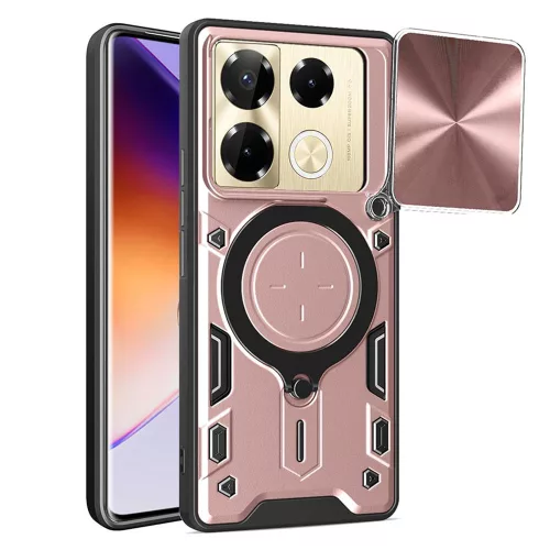 Techsuit - CamGuard Pro tok ütésálló tok - Infinix Note 40 Pro+ - Rosegold