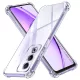 Techsuit - Shockproof Átlátszó Ütésálló Szilikon tok - Oppo A80 5G - Átlátszó