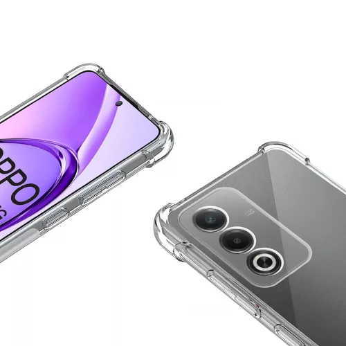 Techsuit - Shockproof Átlátszó Ütésálló Szilikon tok - Oppo A80 5G - Átlátszó