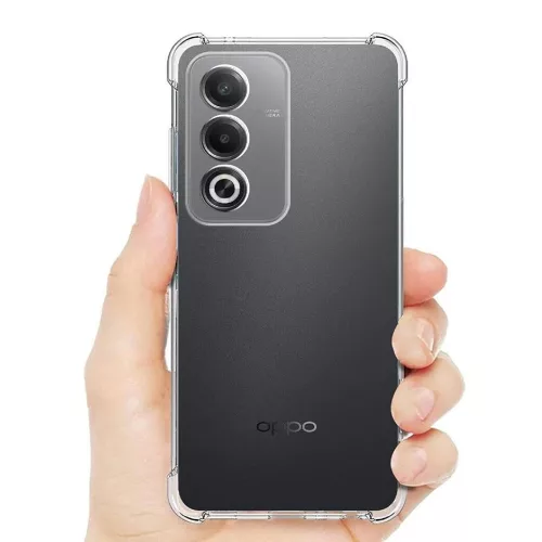 Techsuit - Shockproof Átlátszó Ütésálló Szilikon tok - Oppo A80 5G - Átlátszó