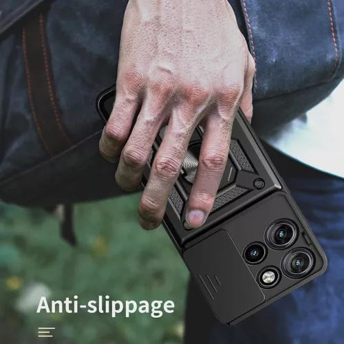 Techsuit - CamShield ütésálló tok - Motorola Edge 50 - Fekete
