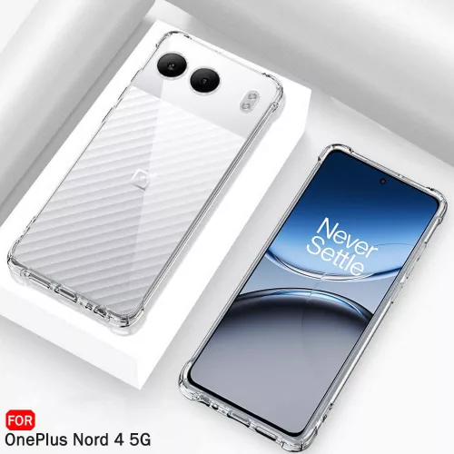 Techsuit - Shockproof Átlátszó Ütésálló Szilikon tok - OnePlus Nord 4 - Átlátszó