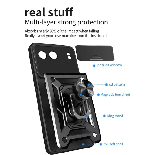 Techsuit - CamShield ütésálló tok - OnePlus Nord 4 - Fekete