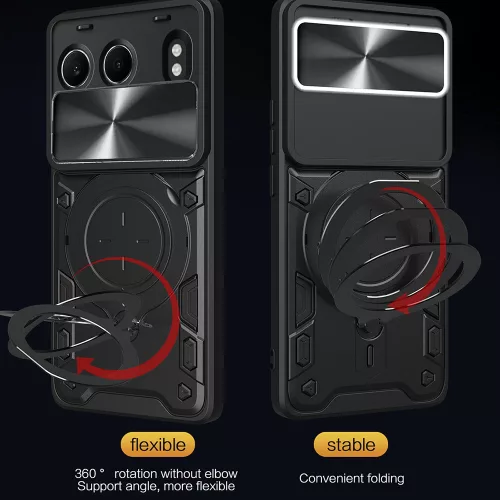 Techsuit - CamGuard Pro tok ütésálló tok - OnePlus Nord 4 - Fekete