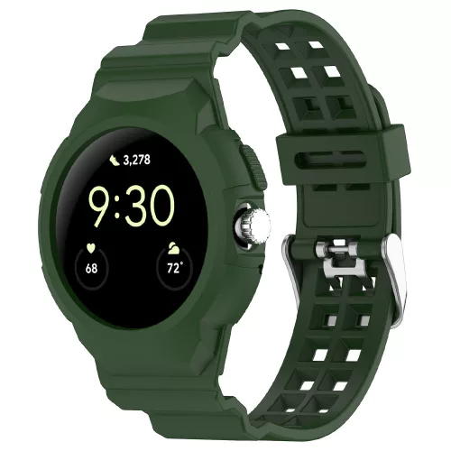 Techsuit - Watchband (W065) - Google Pixel Watch / Watch 2 / Watch 3 / Watch 4 41mm - Green