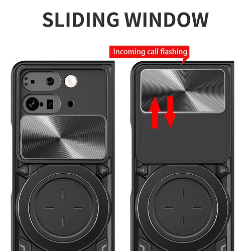 Techsuit - CamGuard Pro ütésálló tok - Google Pixel 9 Pro Fold - Piros