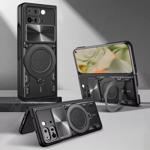 Techsuit - CamGuard Pro ütésálló tok - Google Pixel 9 Pro Fold - Piros