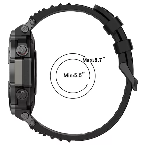 Techsuit - Watchband (W067) - Amazfit T-Rex Ultra - Black