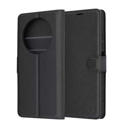 Techsuit - Leather Folio kinyitható tok - Xiaomi Redmi 14C / Poco C75 - Fekete