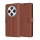 Techsuit - Leather Folio kinyitható tok - Xiaomi Redmi 14C / Poco C75 - Barna