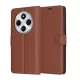 Techsuit - Leather Folio kinyitható tok - Xiaomi Redmi 14C / Poco C75 - Barna