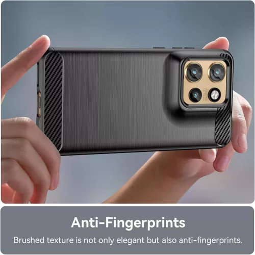 Techsuit - Carbon szilikon tok - Motorola Edge 50 Neo / Edge 60 Neo / Motorola ThinkPhone 25 - Fekete