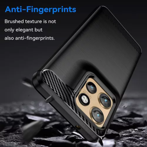 Techsuit - Carbon szilikon tok - Motorola Edge 50 Neo / Edge 60 Neo / Motorola ThinkPhone 25 - Fekete