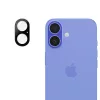 Techsuit - Full Camera - Kameravédő üvegfólia - iPhone 16 / iPhone 16 Plus - Fekete