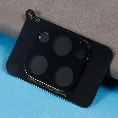 Techsuit - Full Camera - Kameravédő üvegfólia - iPhone 16 Pro / iPhone 16 Pro Max - Fekete