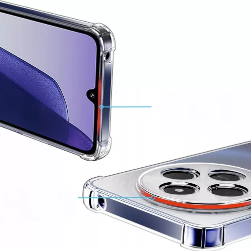 Techsuit - Shockproof Átlátszó Ütésálló Szilikon tok - Xiaomi Redmi 14C / Poco C75 - Átlátszó