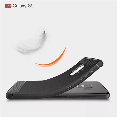 Techsuit - Carbon szilikon tok - Samsung Galaxy S9 - Fekete