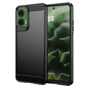 Techsuit - Carbon szilikon tok - Motorola Moto G35 - Fekete