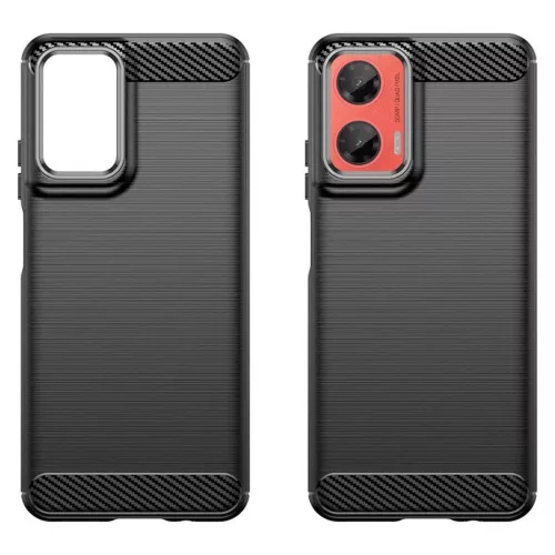 Techsuit - Carbon szilikon tok - Motorola Moto G35 - Fekete