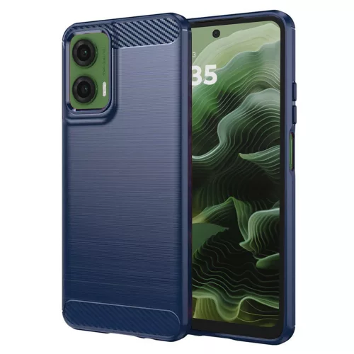 Techsuit - Carbon szilikon tok - Motorola Moto G35 - Kék
