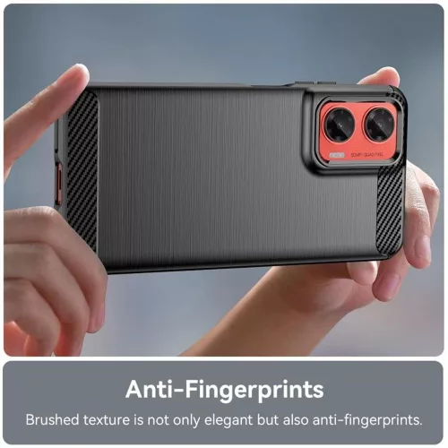 Techsuit - Carbon szilikon tok - Motorola Moto G55 - Kék