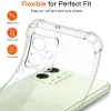 Techsuit - Shockproof Átlátszó Ütésálló Szilikon tok - Motorola Moto G55 - Átlátszó