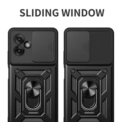 Techsuit - CamShield ütésálló tok - Motorola Moto G55 - Fekete