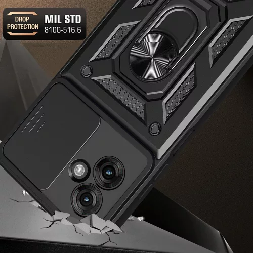 Techsuit - CamShield ütésálló tok - Motorola Moto G55 - Zöld