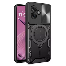   Techsuit - CamGuard Pro tok ütésálló tok - Motorola Moto G55 - Fekete