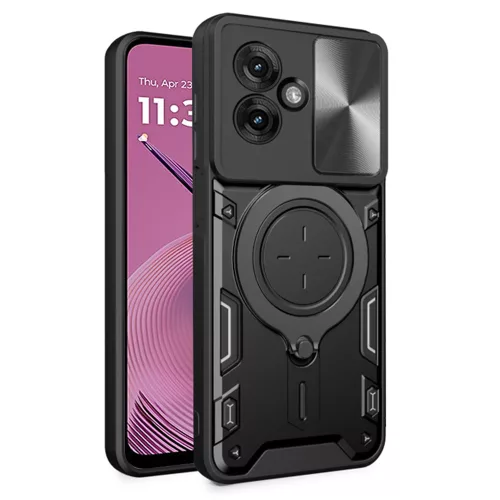 Techsuit - CamGuard Pro tok ütésálló tok - Motorola Moto G55 - Fekete