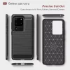 Techsuit - Carbon szilikon tok - Samsung Galaxy S20 Ultra 4G / S20 Ultra 5G - Fekete