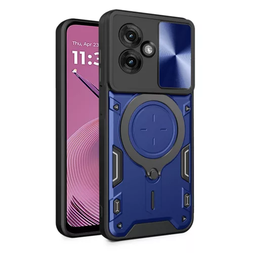 Techsuit - CamGuard Pro tok ütésálló tok - Motorola Moto G55 - Kék