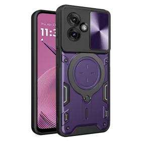   Techsuit - CamGuard Pro tok ütésálló tok - Motorola Moto G55 - Lila