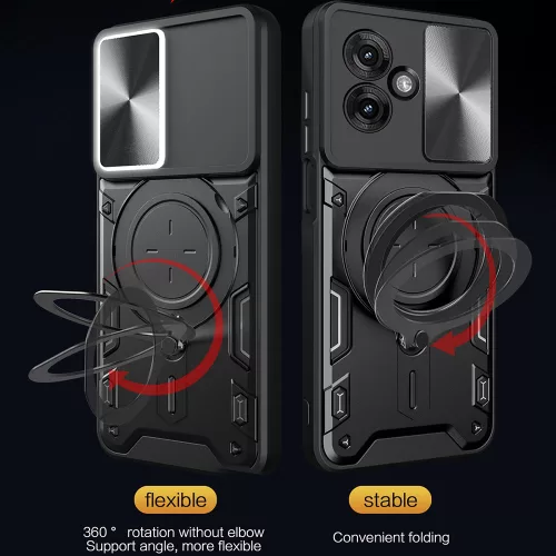 Techsuit - CamGuard Pro tok ütésálló tok - Motorola Moto G55 - Lila