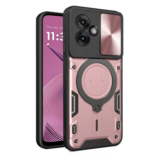 Techsuit - CamGuard Pro tok ütésálló tok - Motorola Moto G55 - Rosegold