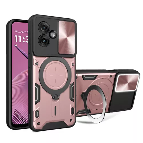Techsuit - CamGuard Pro tok ütésálló tok - Motorola Moto G55 - Rosegold