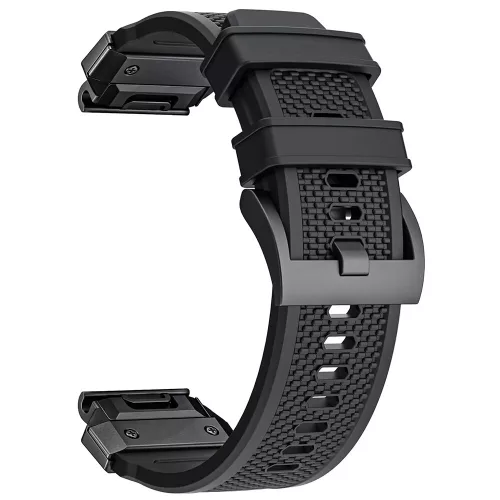 Techsuit - Watchband QuickFit 22mm (W068) - Garmin Fenix 5/5 Plus 6/6 Pro/7/Forerunner 935/945/970/ Approach S60 - Black
