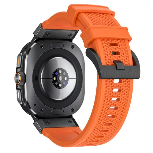 Techsuit - Watchband (W068) - Samsung Galaxy Watch Ultra 47mm / Watch Ultra 2 - Orange / Black