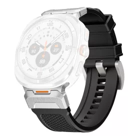   Techsuit - Watchband (W068) - Samsung Galaxy Watch Ultra 47mm / Watch Ultra 2 - Black / Silver