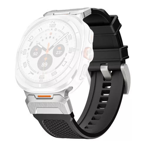 Techsuit - Watchband (W068) - Samsung Galaxy Watch Ultra 47mm / Watch Ultra 2 - Black / Silver