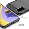 Techsuit - Carbon szilikon tok - Samsung Galaxy S20 Plus 4G / S20 Plus 5G - Fekete