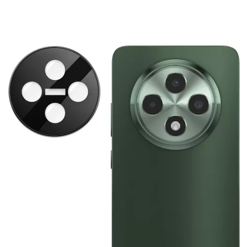 Techsuit - Full Camera - Kameravédő üvegfólia - Oppo Reno 12 F 4G / Reno 12 F 5G / Reno 12 FS 4G / Reno 12 FS 5G - Fekete