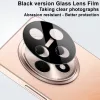 Techsuit - Full Camera - Kameravédő üvegfólia - Oppo Reno 12 F 4G / Reno 12 F 5G / Reno 12 FS 4G / Reno 12 FS 5G - Fekete
