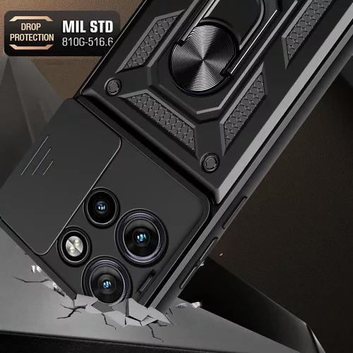 Techsuit - CamShield ütésálló tok - Motorola Edge 50 Neo / Edge 60 Neo / Motorola ThinkPhone 25 - Fekete