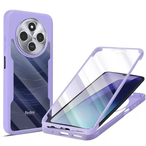 Techsuit - ColorVerse 360 tok kijelzővédővel - Xiaomi Redmi 14C / Poco C75 - Lila